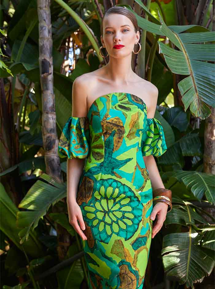 50634 Dress - Green Print (Carla Ruiz)